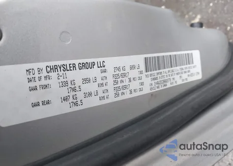 2011 Volkswagen Routan Se from USA, damaged, VIN 2V4RW3DG3BR669778